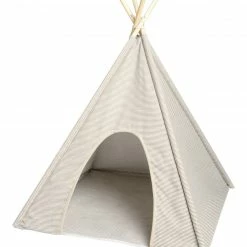 Precious Tails Ticking Stripe Pet Tee Pee Home Pet Supplies