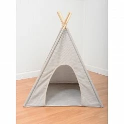 Alternative view of Precious Tails Ticking Stripe Pet Tee Pee Home Pet Supplies