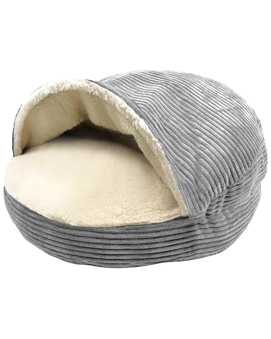Precious Tails Plush Corduroy & Sherpa-Lined Pet Cave Bed Home Pet Supplies 3 Precious Tails Plush Corduroy & Sherpa-Lined Pet Cave Bed Home Pet Supplies