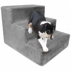 Precious Tails 3 Step Portable Pet Stairs By Home Base Pet Supplies