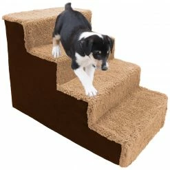 Precious Tails 4 Step Portable Pet Stairs By Home Base Pet Supplies