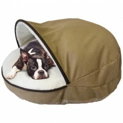 Precious Tails Felt Round Cave Hamburger Pet Bed Home Pet Supplies