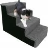 Precious Tails Sherpa Top High Density Foam Stairs With 4 Steps Home Pet Supplies 2 Precious Tails Sherpa Top High Density Foam Stairs With 4 Steps Home Pet Supplies -Precious Tails shop 7012178615 RLLZ 1