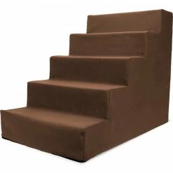 Precious Tails 5 Step Portable Pet Stairs By Home Base Pet Supplies