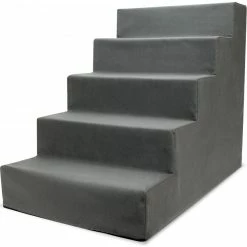 Precious Tails 5-Step Portable Pet Stairs By Home Base Pet Supplies
