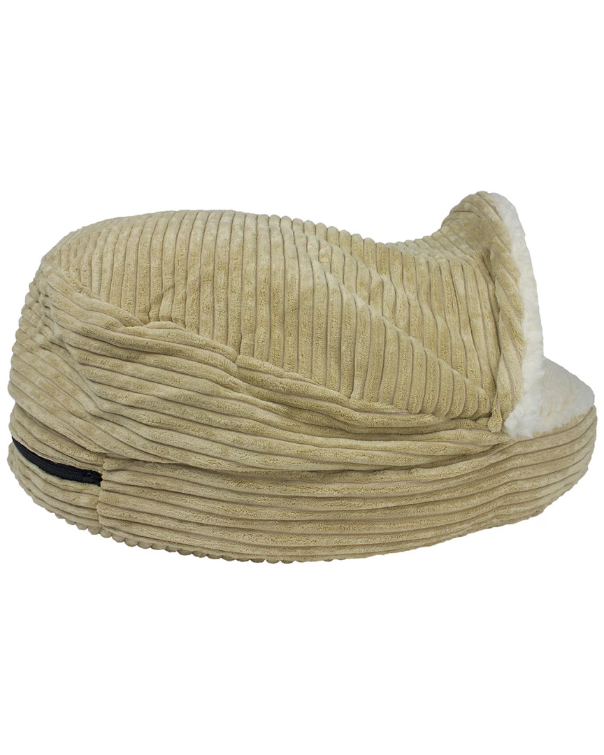 Precious Tails Plush Corduroy Round Cave Home Pet Supplies 5 Precious Tails Plush Corduroy Round Cave Home Pet Supplies - Image 3